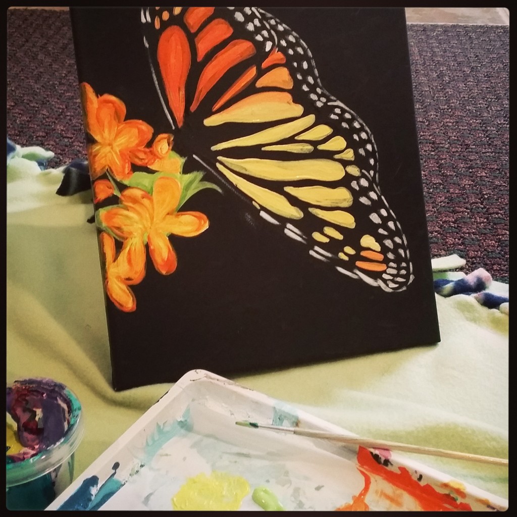 Butterfly painting by Col McGunnigle